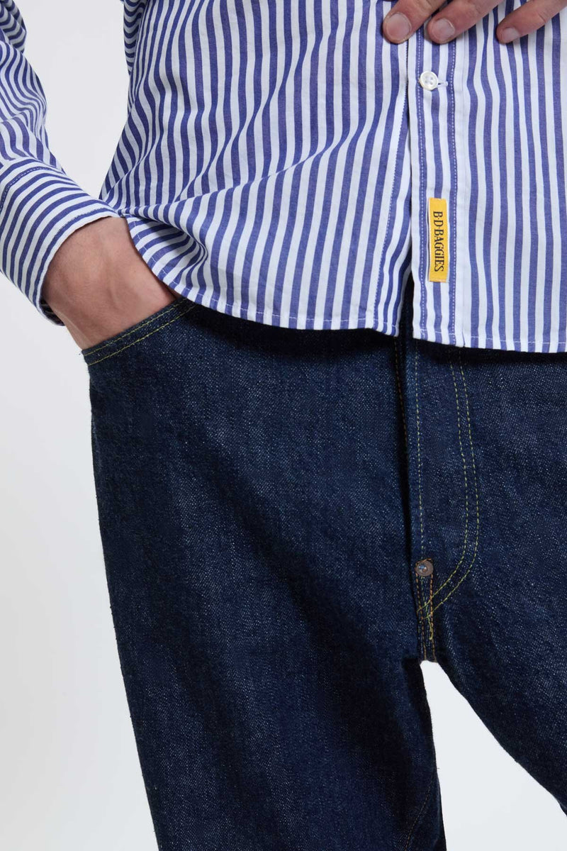 Pantaloni Grand Dad's Fit in Denim