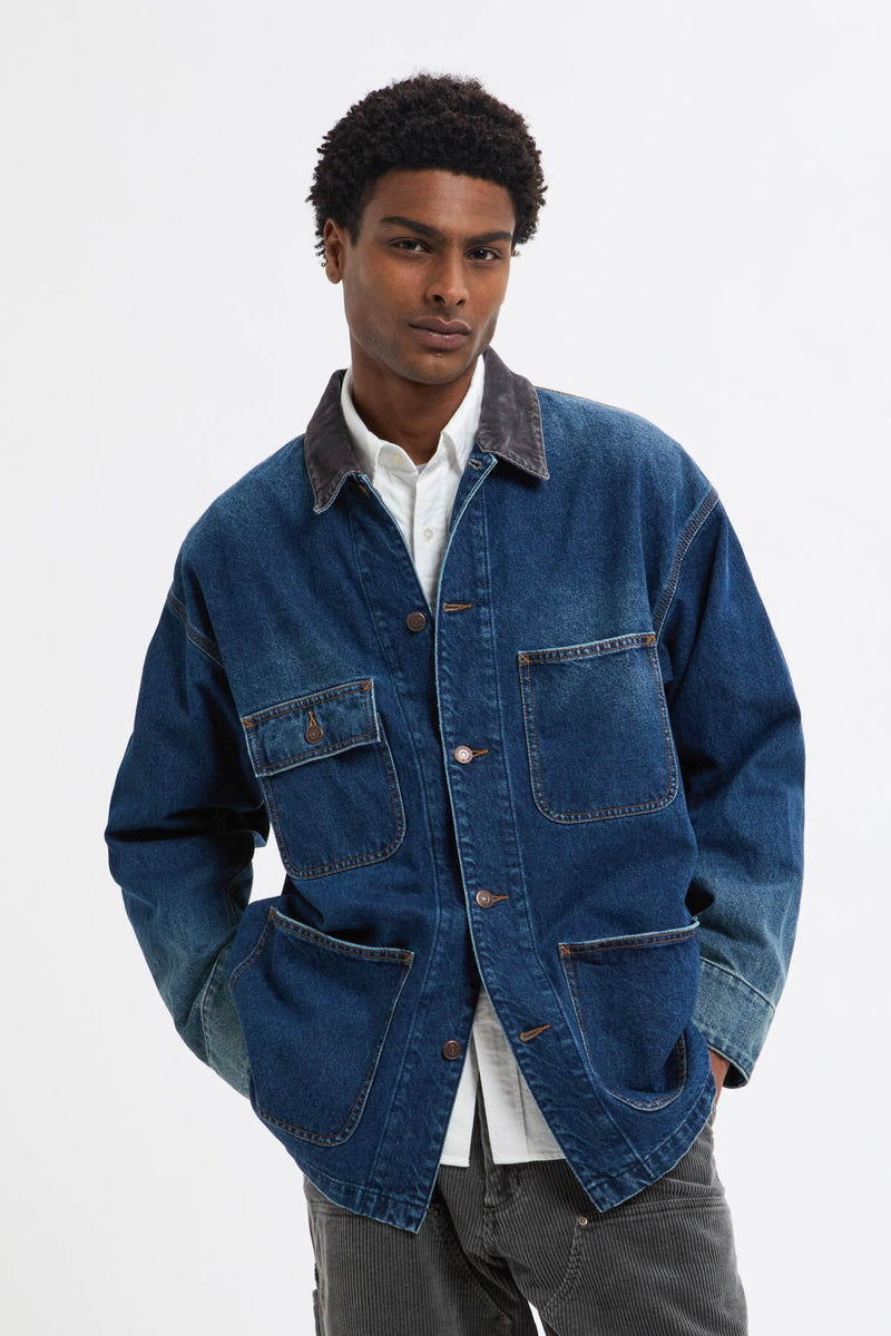Giacca ampia in denim