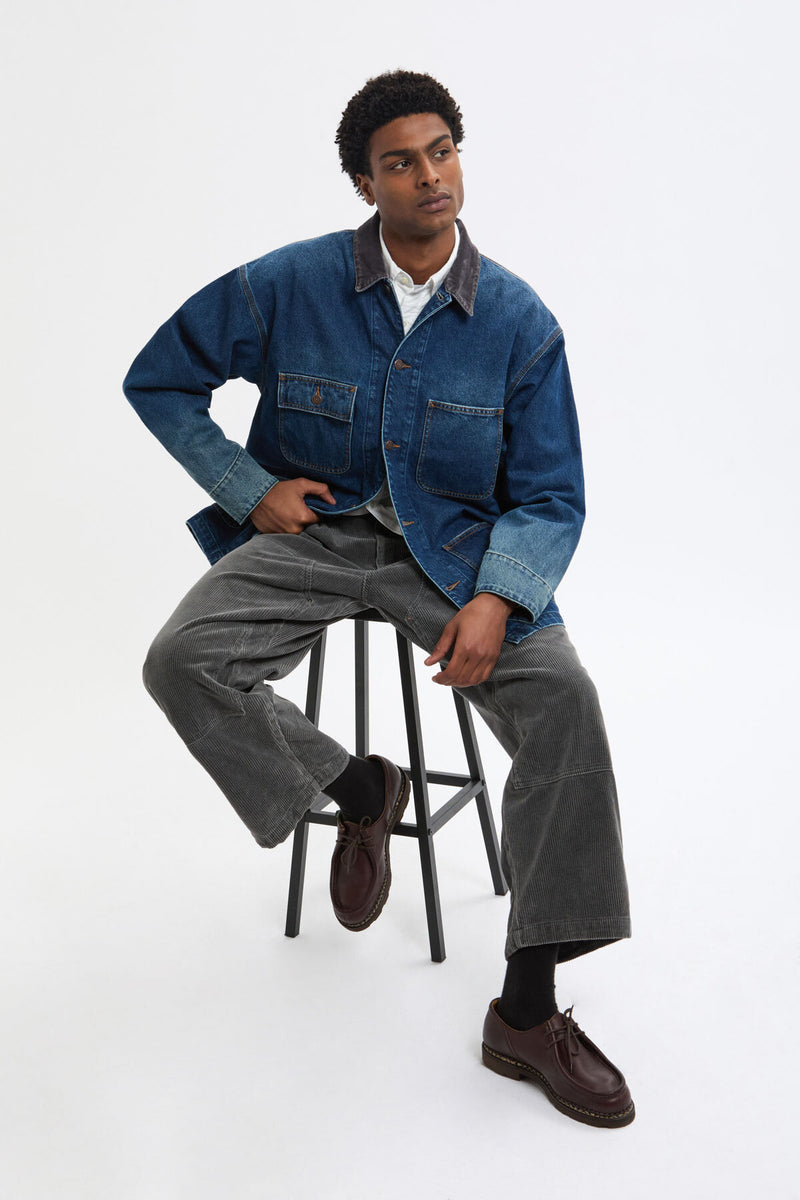 Giacca ampia in denim