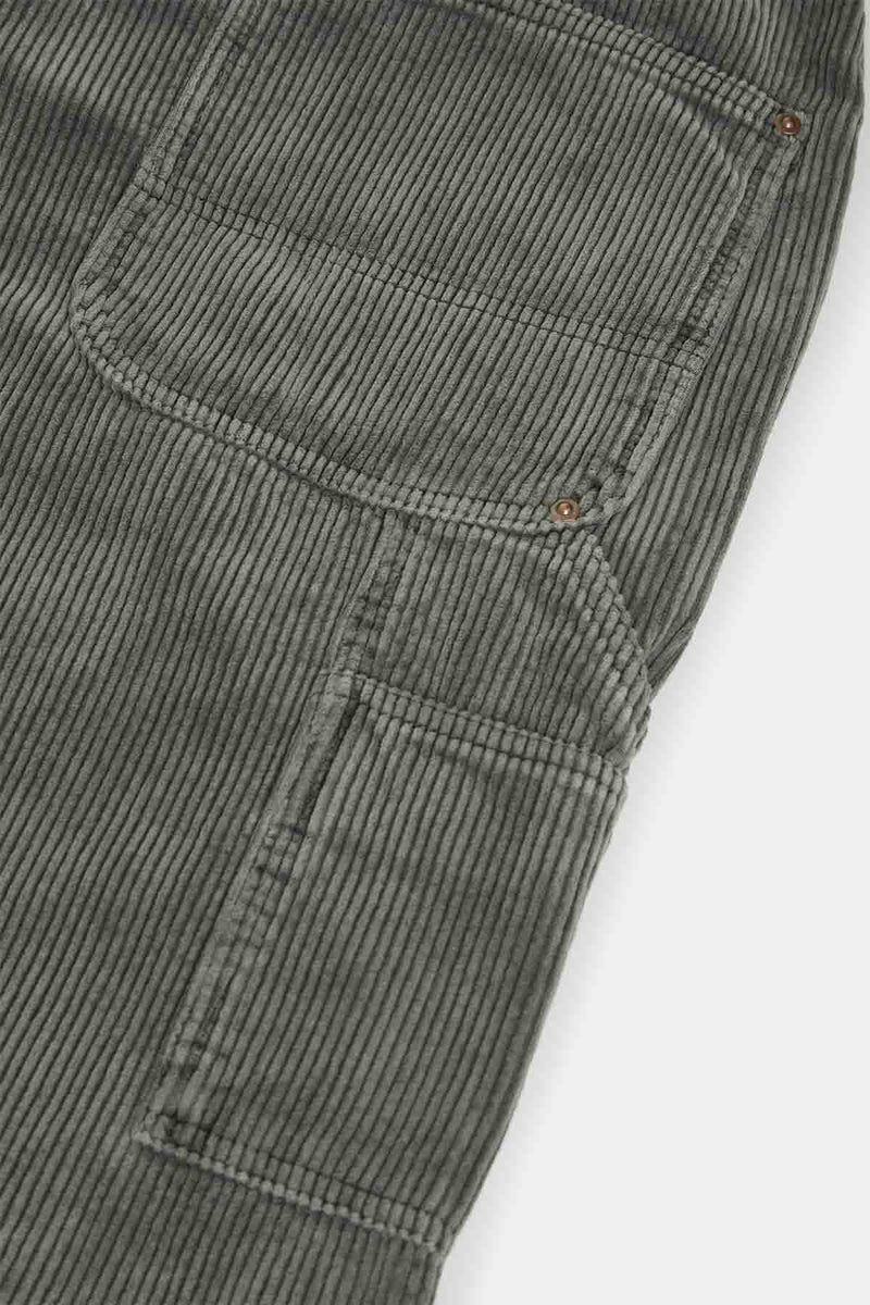 Pantaloni in velluto a coste effetto sbiadito a gamba ampia