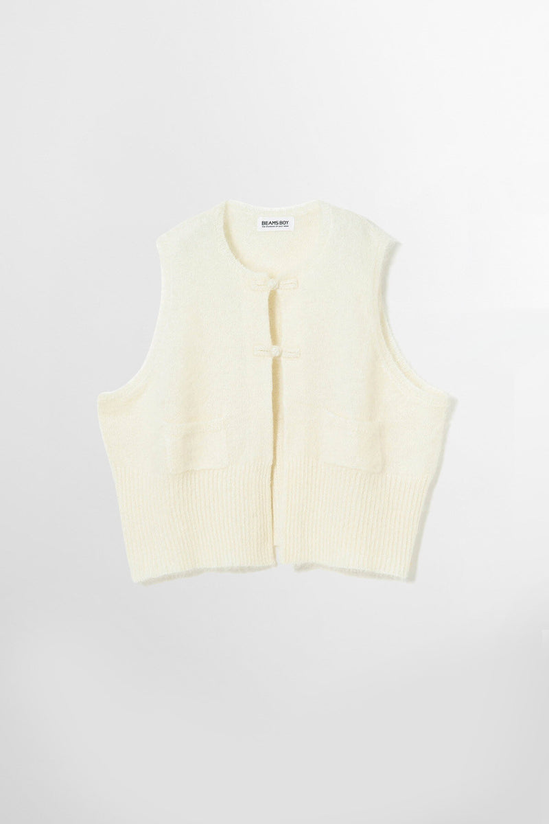 Gilet con bottoni cinesi