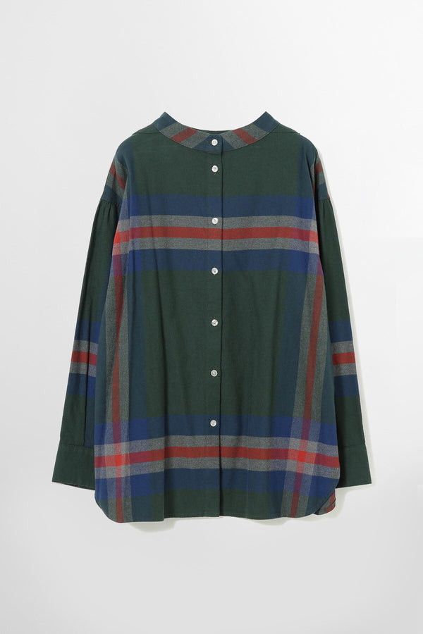 Big Tartan High Neck Shirt