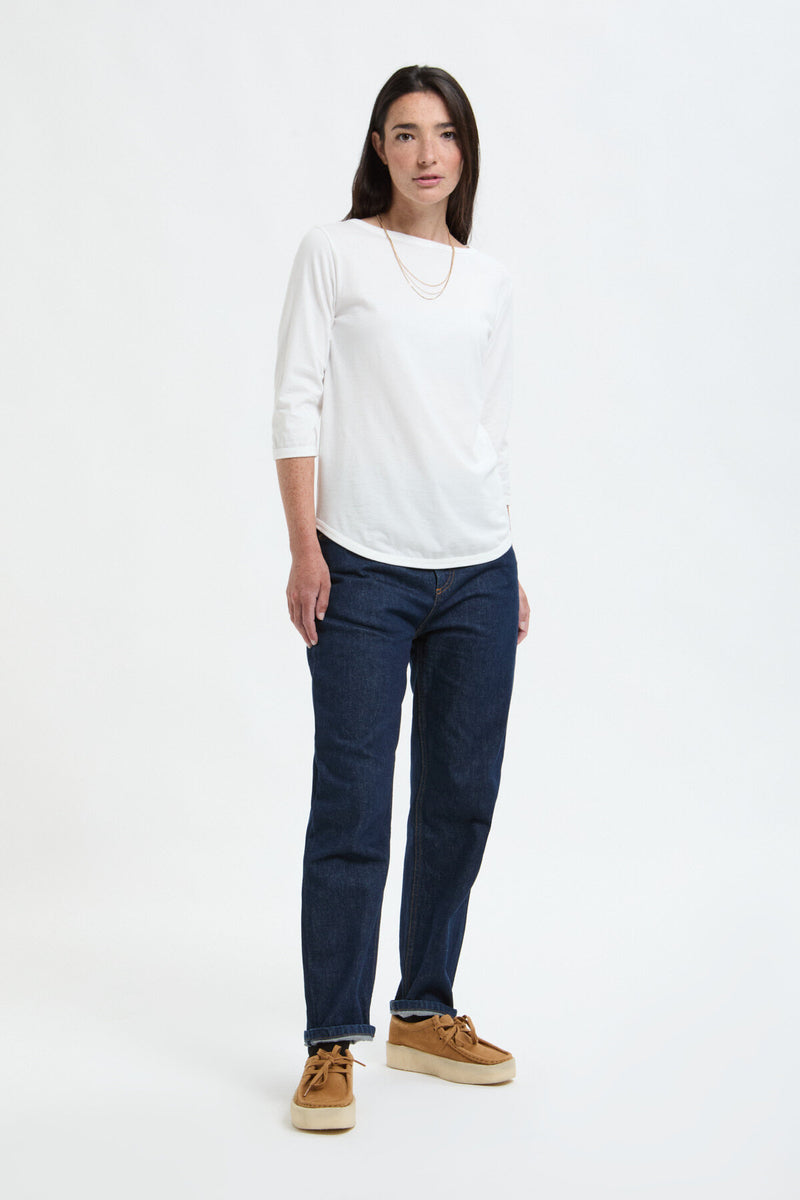 Beams Boy Boat Neck T-Shirt