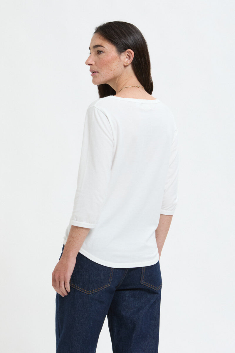 Beams Boy Boat Neck T-Shirt