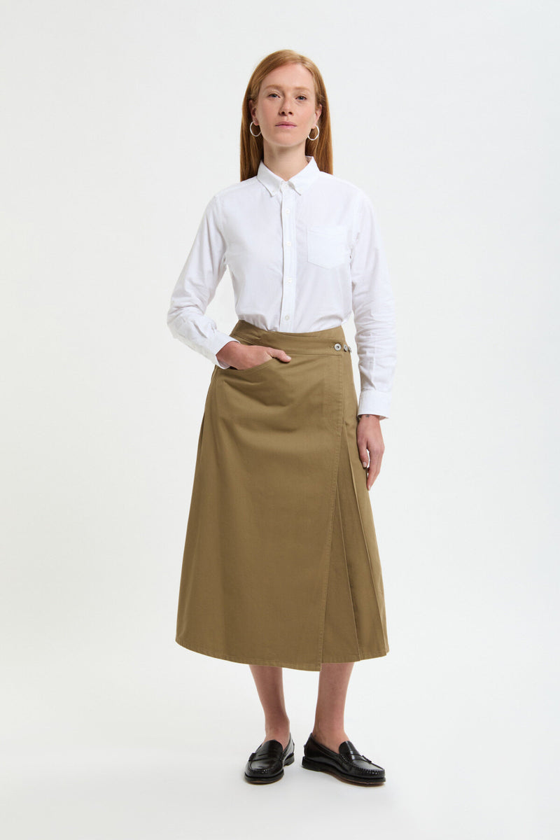 Chino Wrap Skirt