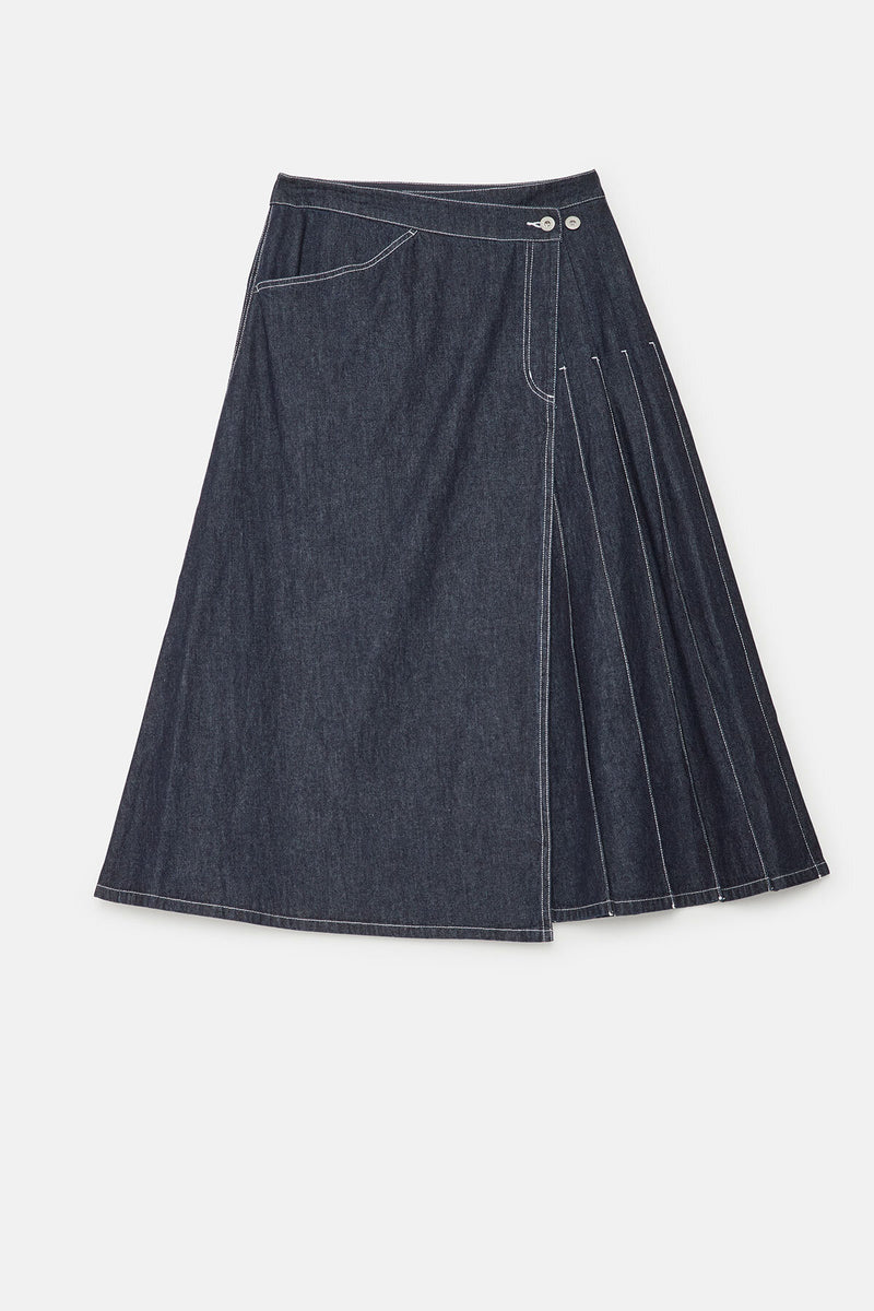 Wraped Pleated Skirt