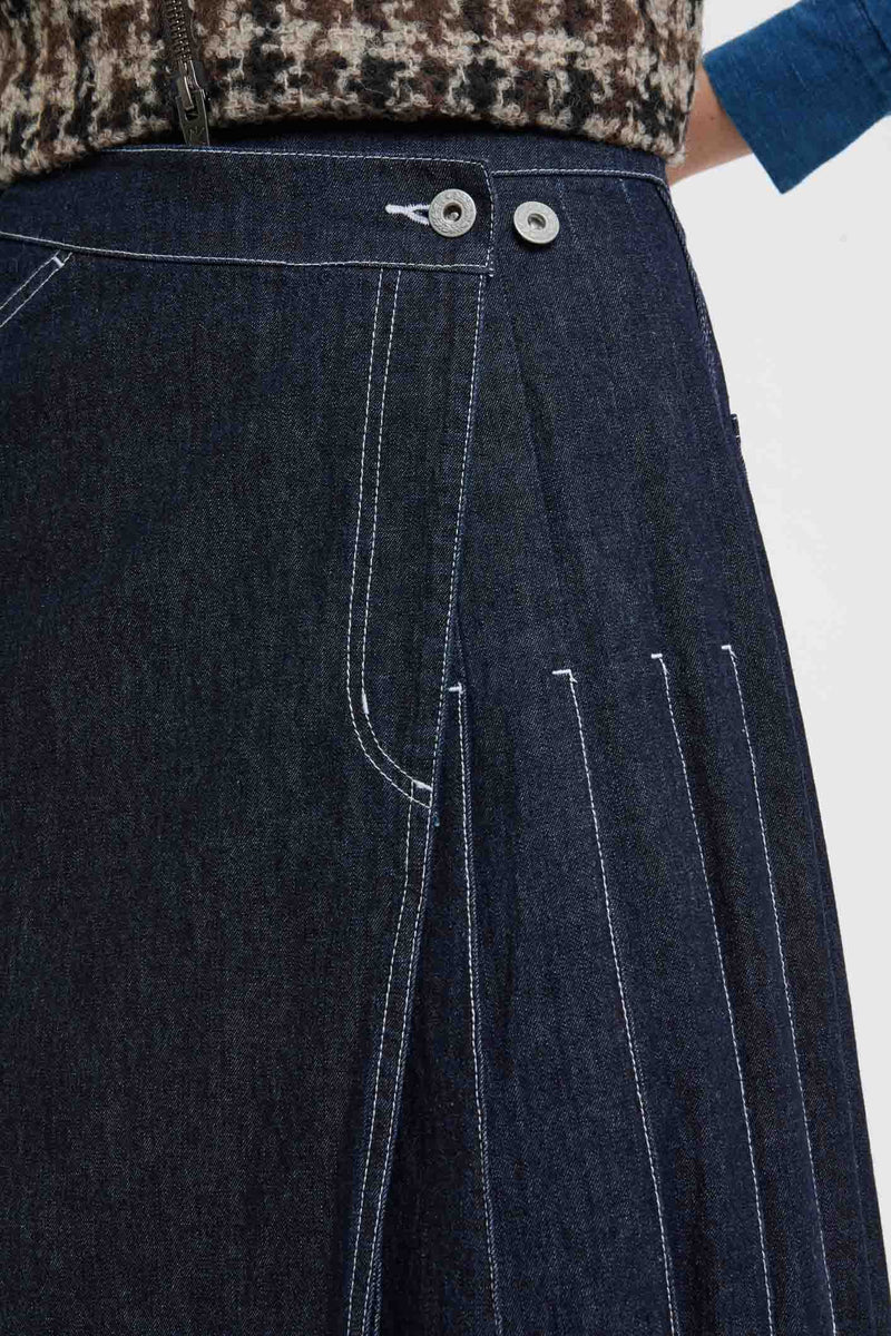 Wraped Pleated Skirt