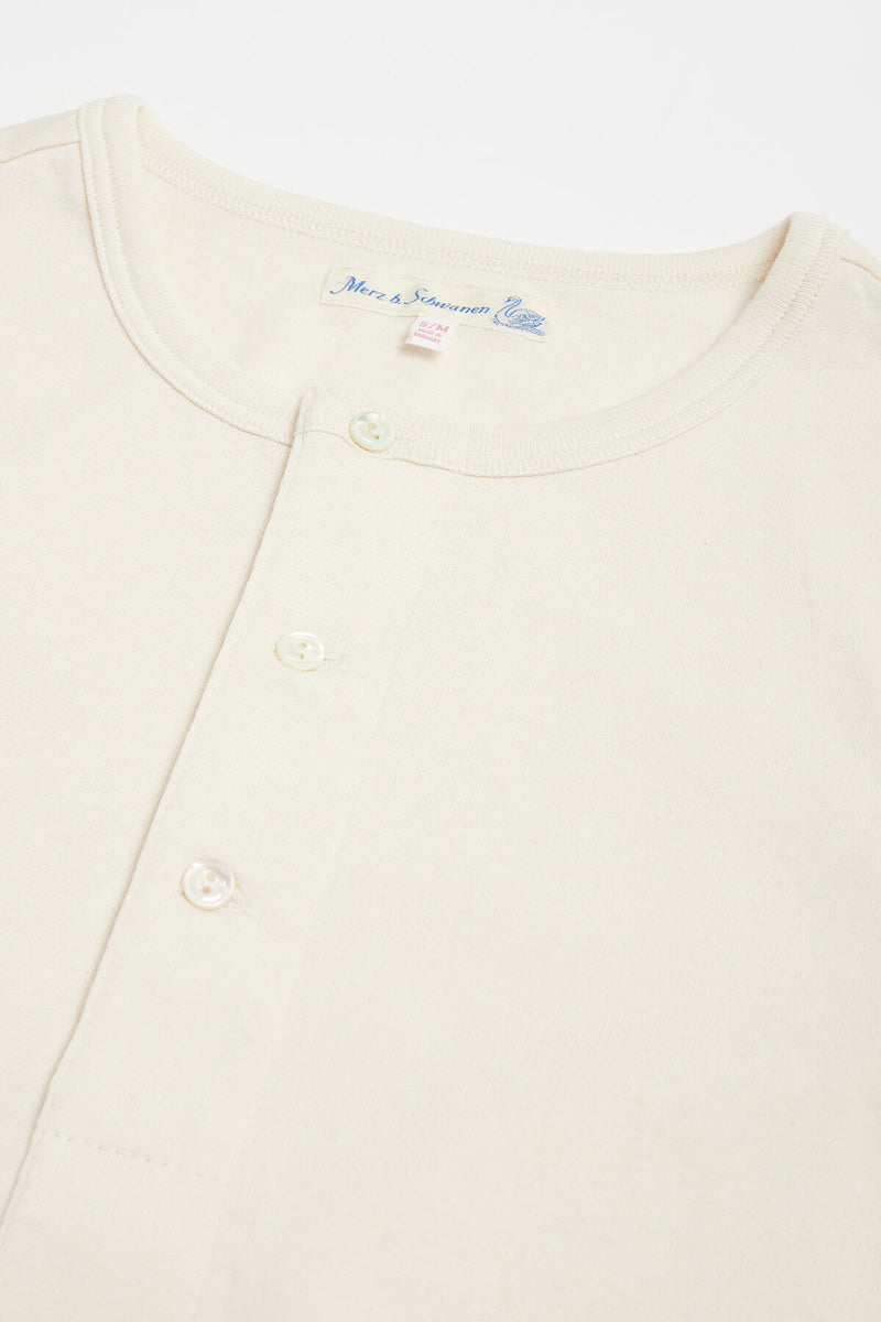 206 loopwheeled henley shirt