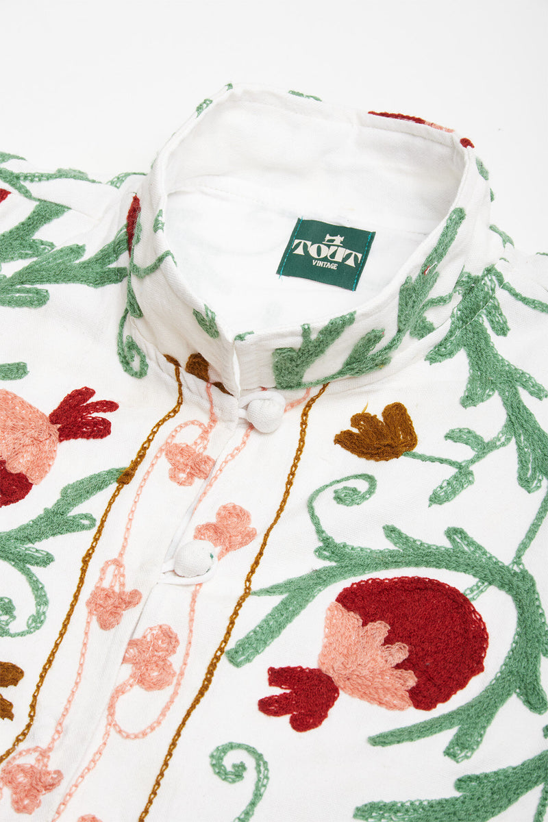 Long Cotton Embroidery Jacket