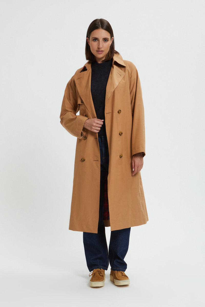 Trench classico con cintura donna