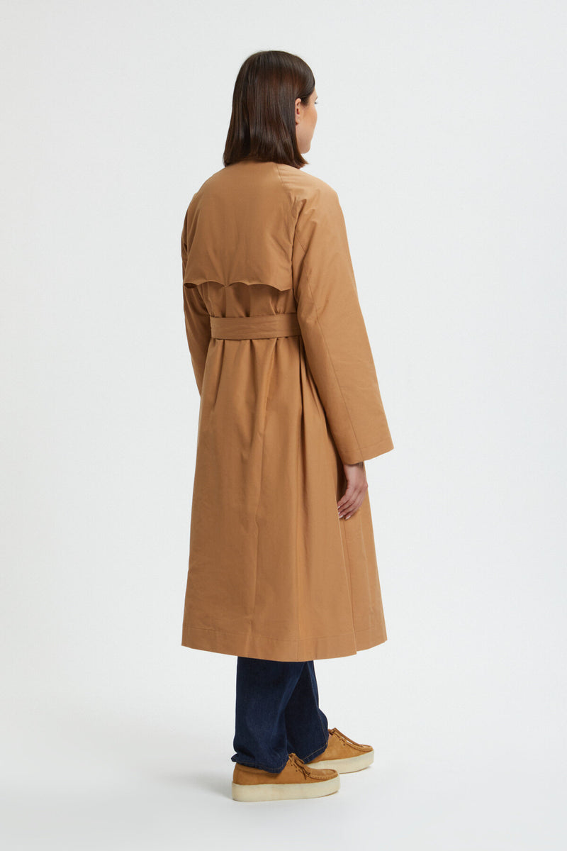 Trench classico con cintura donna