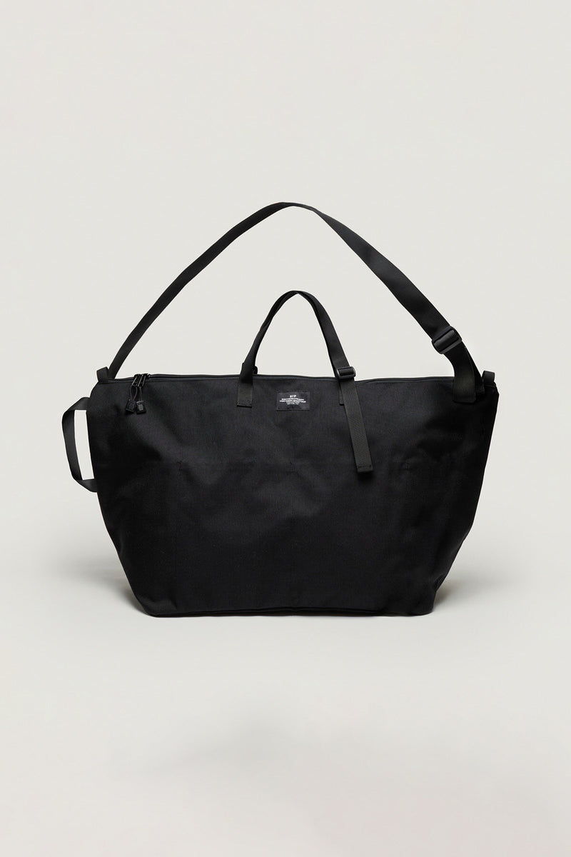 Traveler Duffle Large Bag Black Nylon Canvas