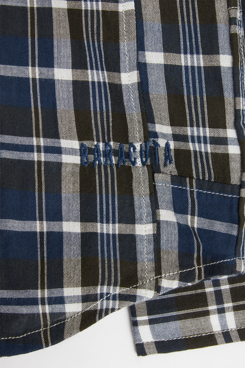 Camicia BD con motivo a quadri e tasca sul petto