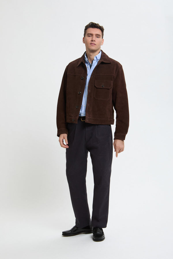 ROUGHOUT SUEDE RIDER JACKET