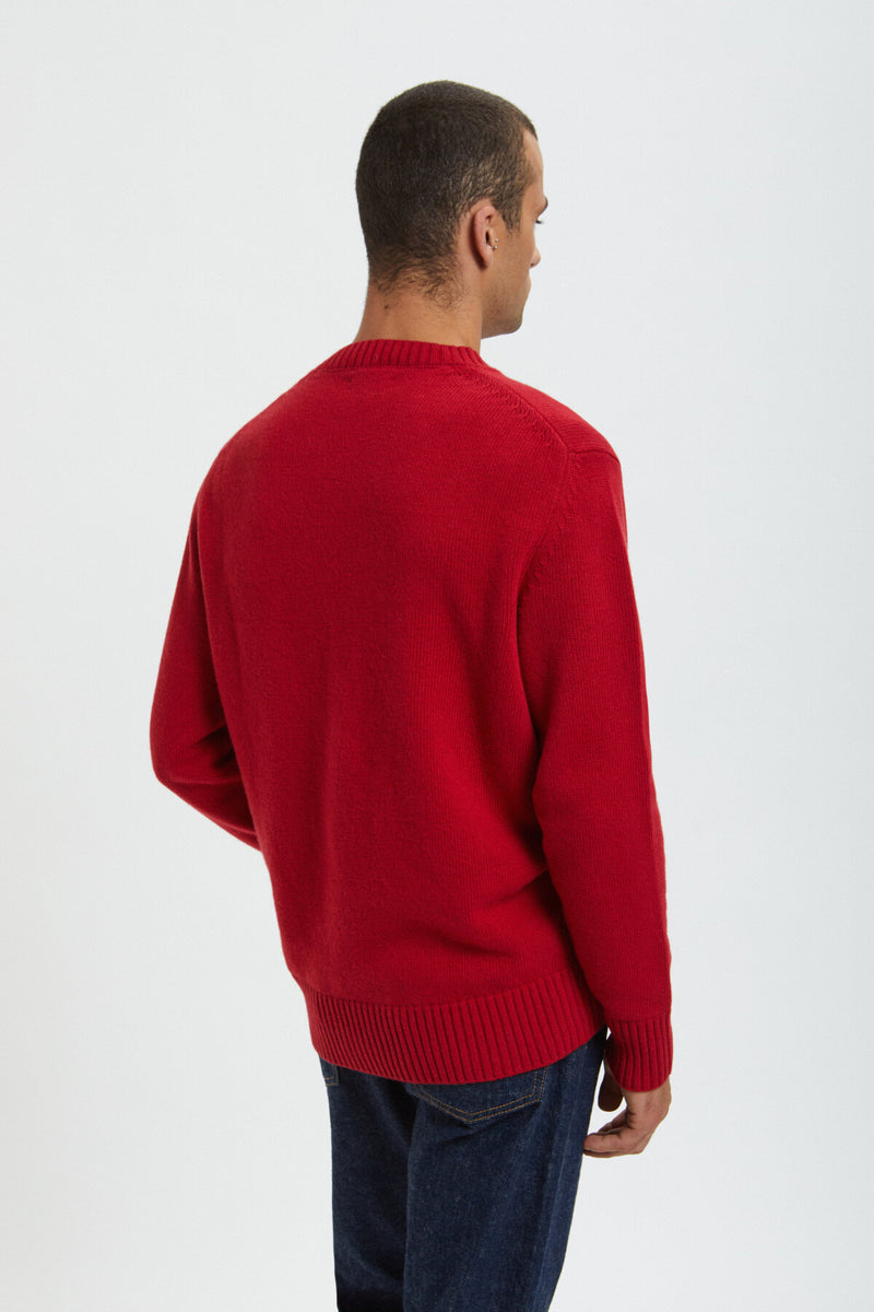 Maglione girocollo in lana merino