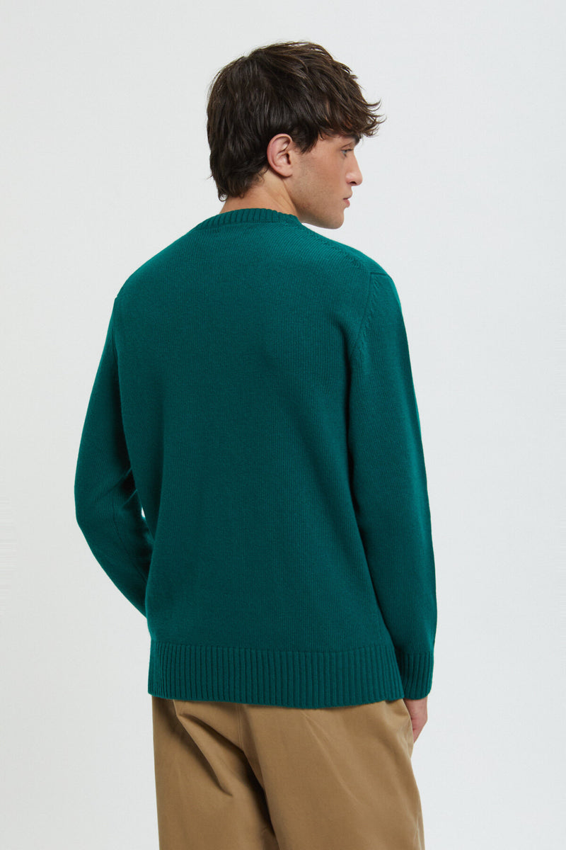 Maglione girocollo in lana merino