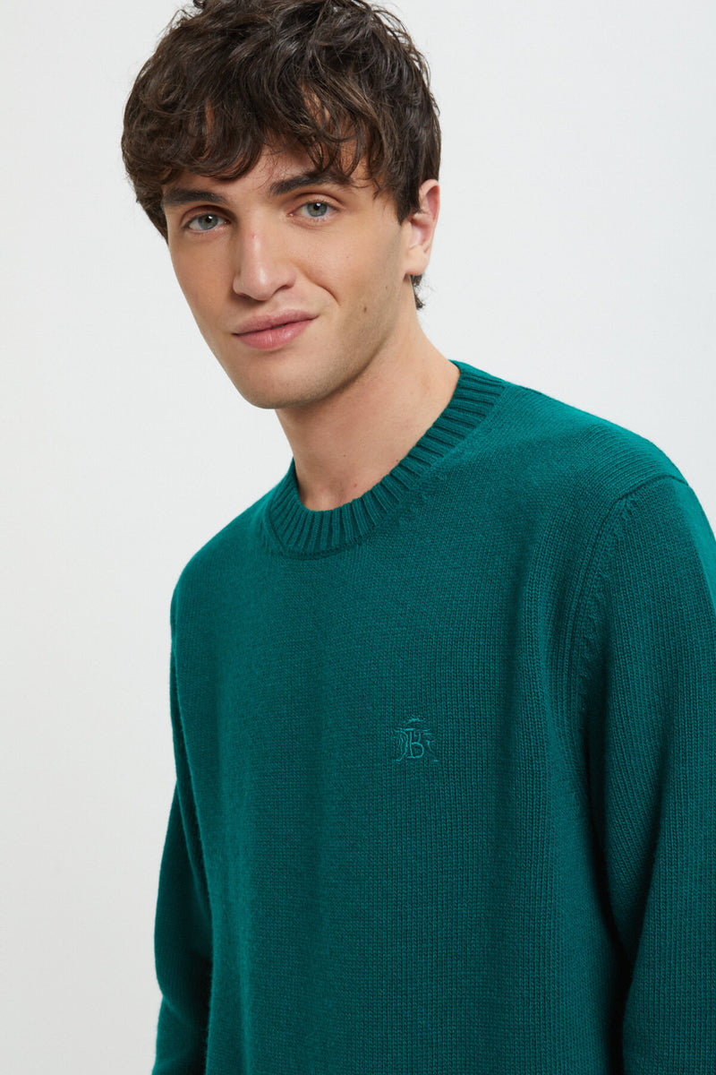 Maglione girocollo in lana merino