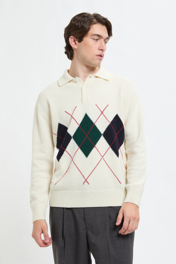 ARGYLE POLO NECK