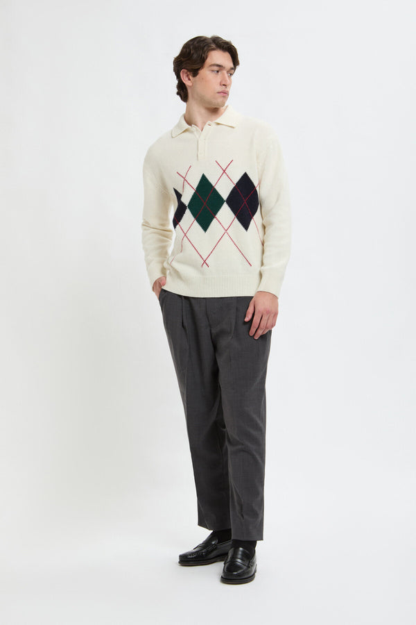 ARGYLE POLO NECK