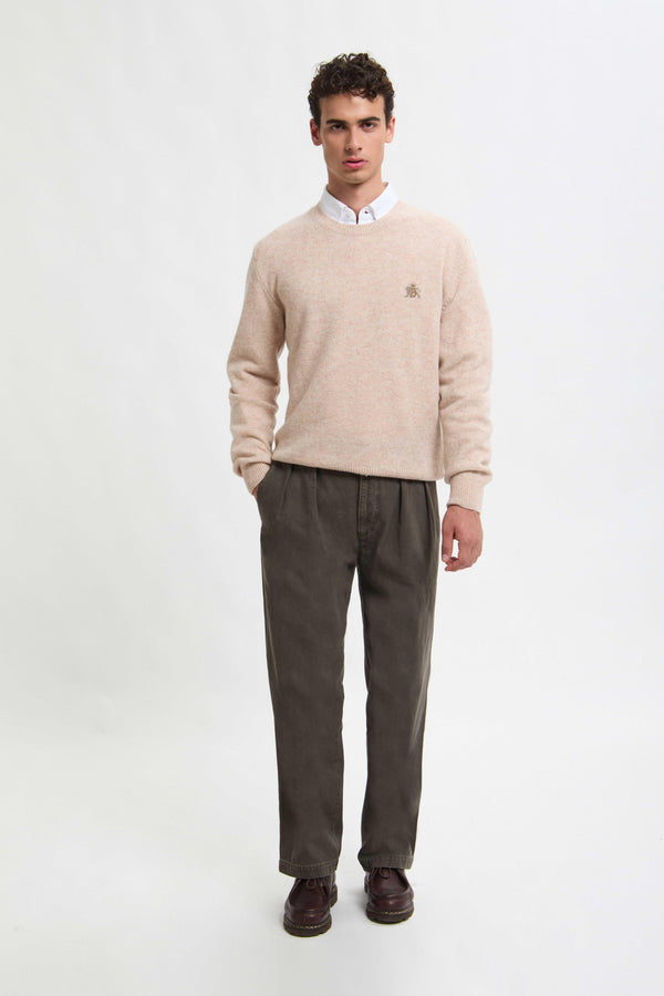 Girocollo in lana Shetland