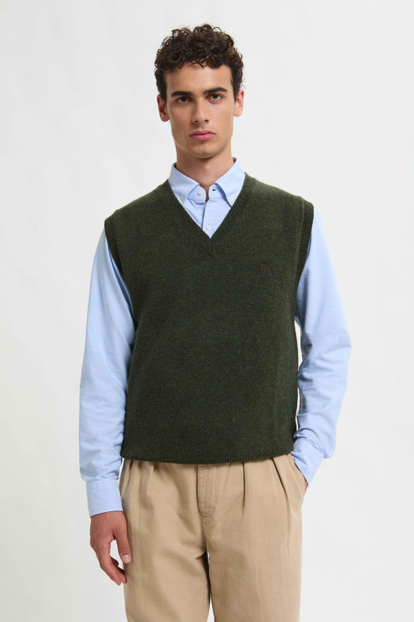 GILET IN LANA SHETLAND