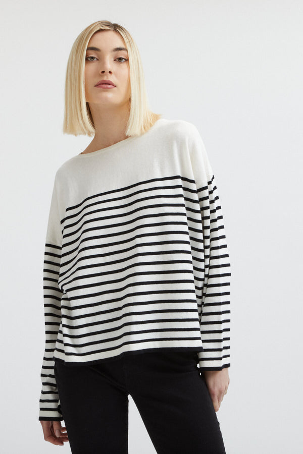 Boat neck jumper