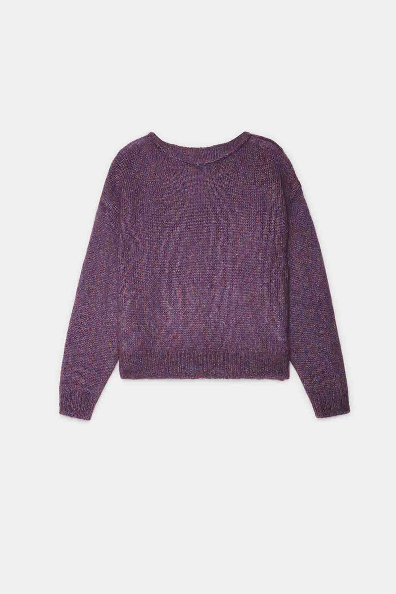 Mohair Silk Side Slit Pullover