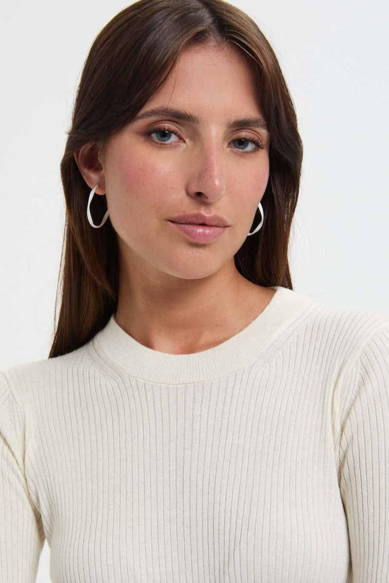 Round Longsleeve Rib Pullover