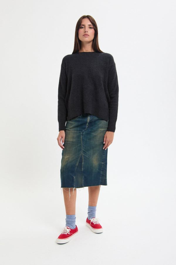 Hamilton Wool Raccoon Side Button Pullover