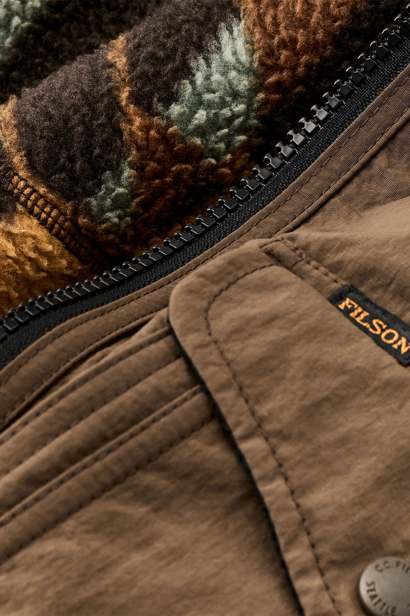 REVERSIBLE PILE FLEECE JACKET