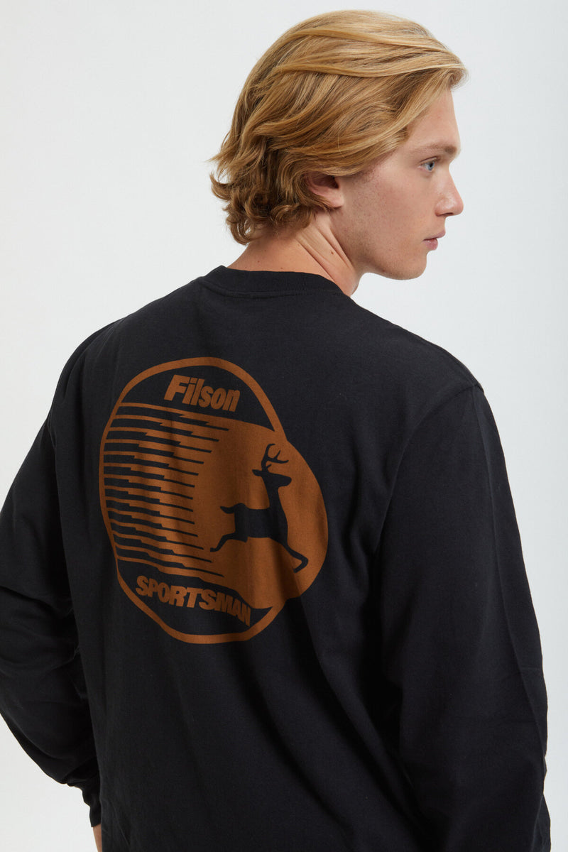 LONG SLEEVE FRONTIER GRAPHIC T-SHIRT