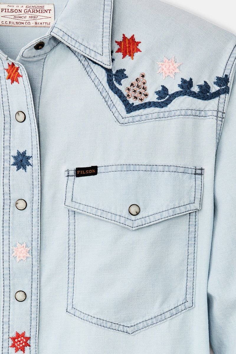 Women's Embroidered Western Shirt