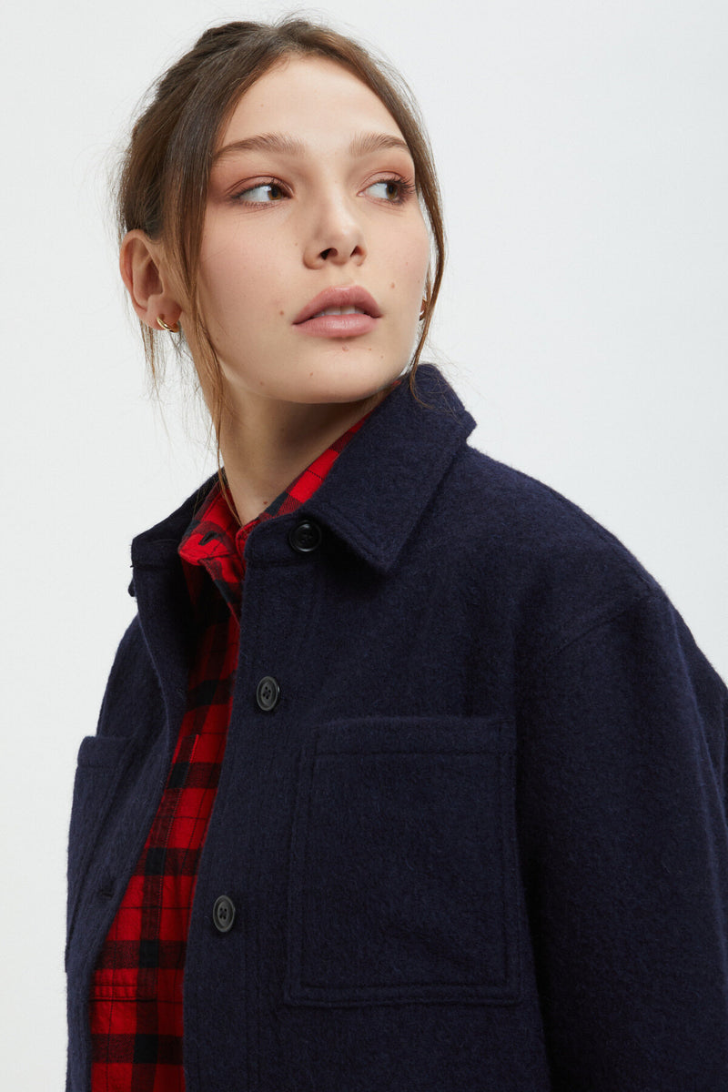 WOMEN'S WOOL OVERSHIRT