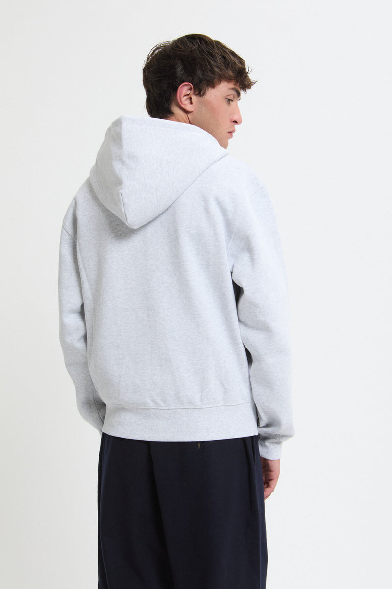 One Point Zip Hooded Swetshirt