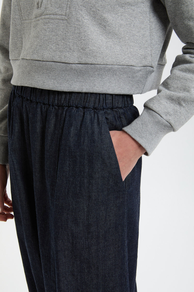 Pantaloni stile Balloon in denim