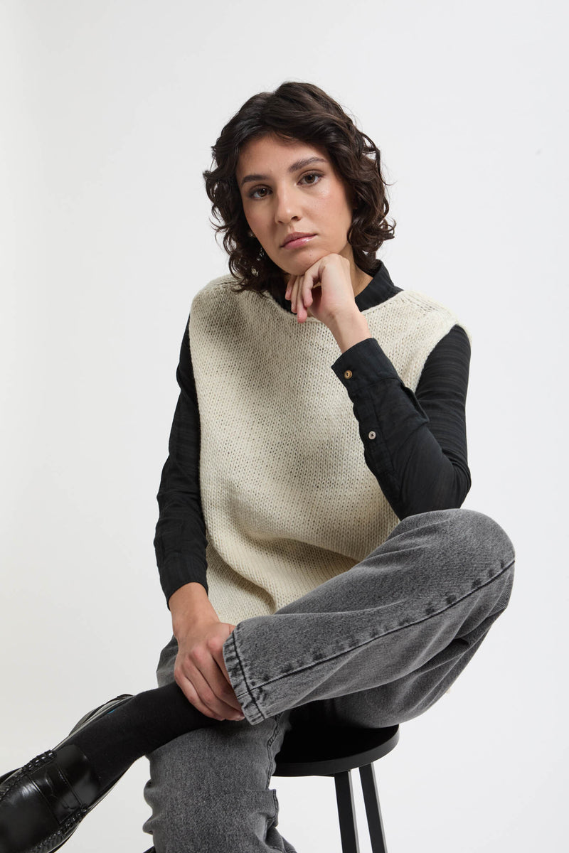 Gilet in maglia peruviana