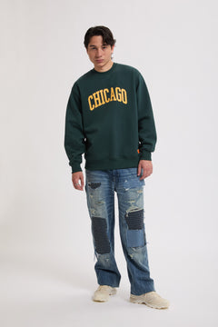 Pantaloni in denim con patch