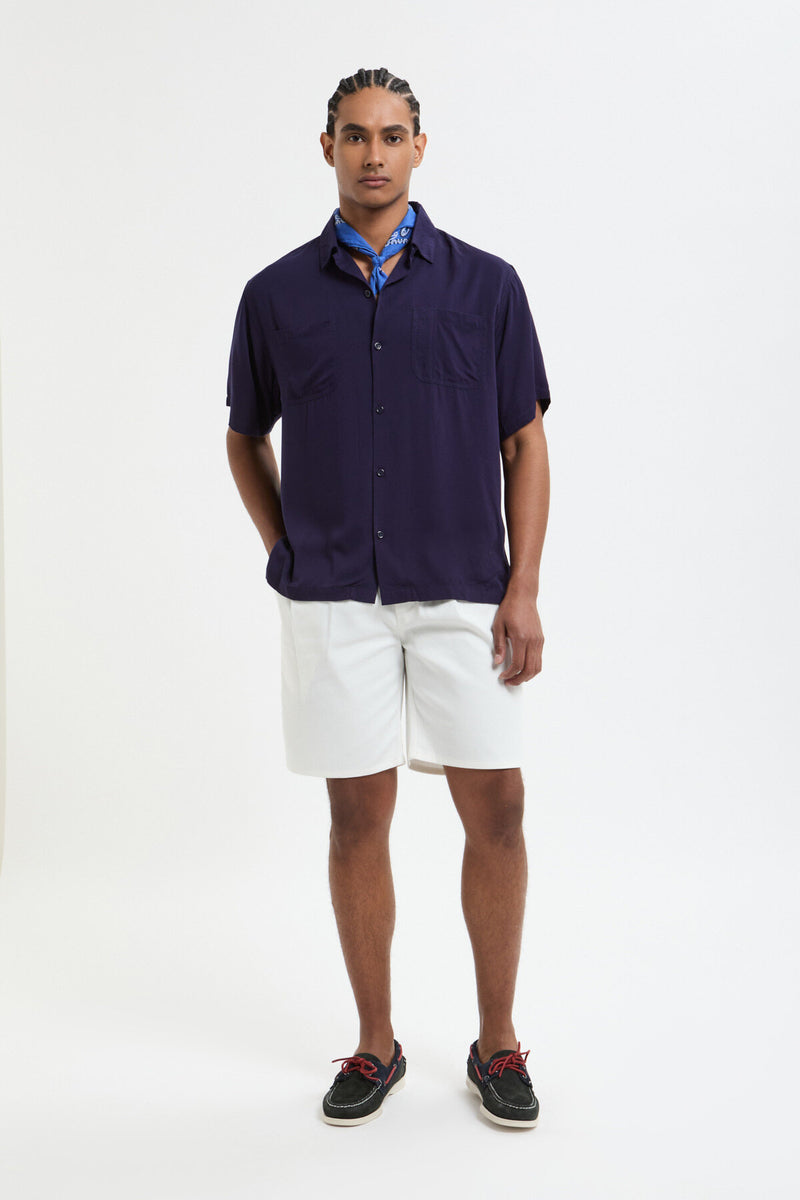 Camicia con colletto aperto