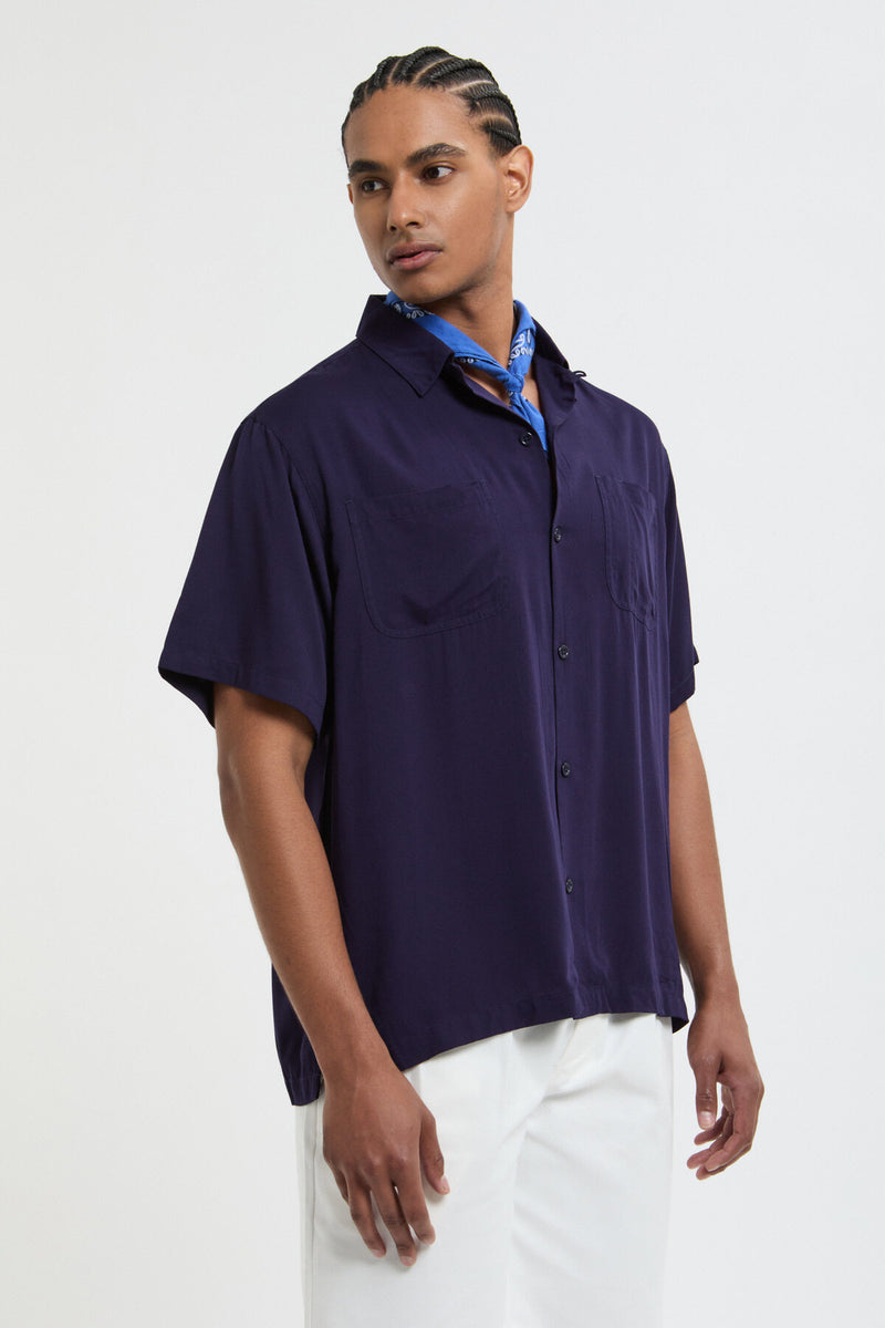 Camicia con colletto aperto