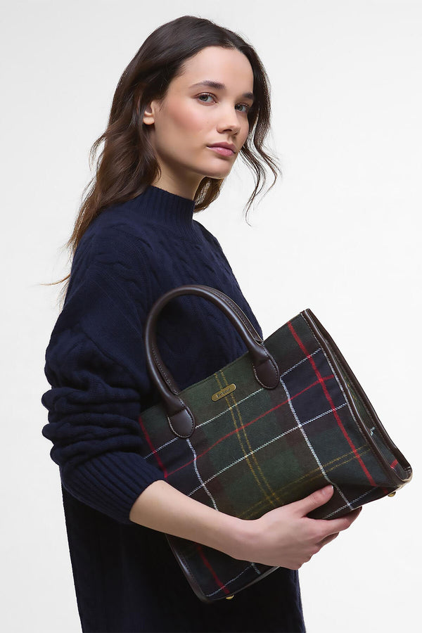 Borsa tote Barrhill in tartan