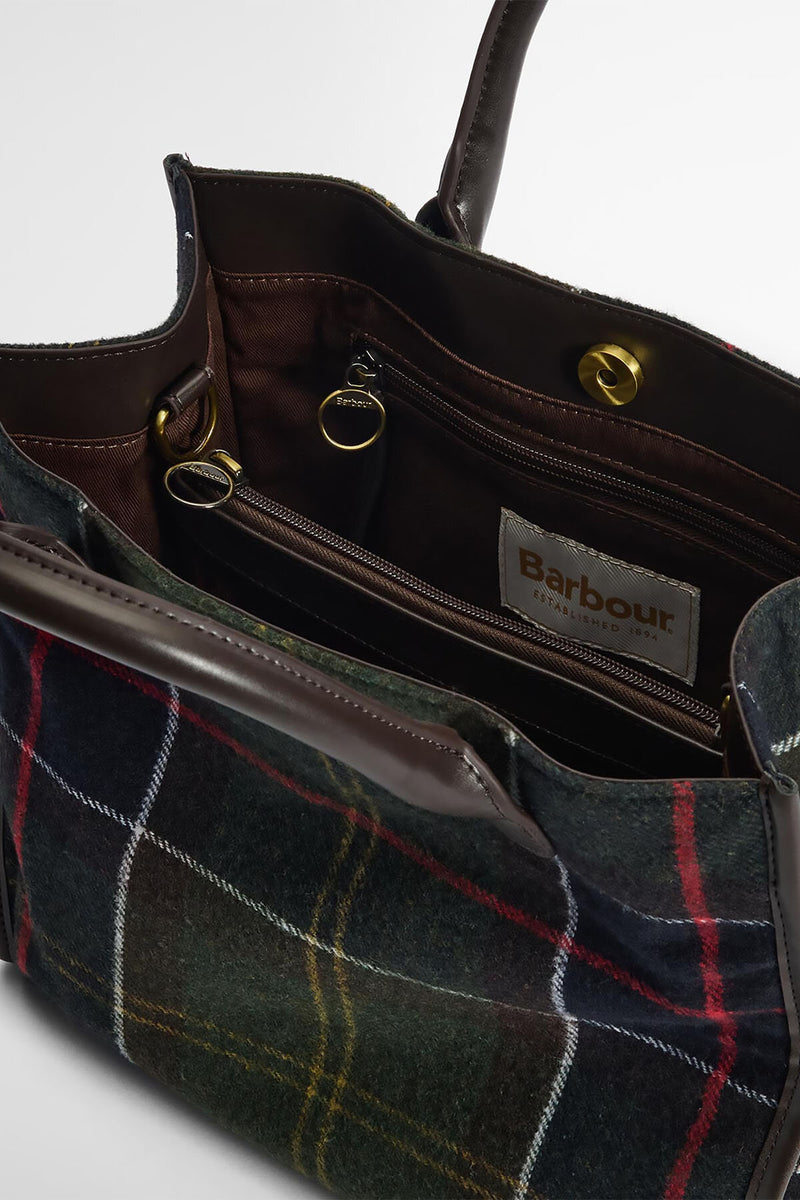 Borsa tote Barrhill in tartan
