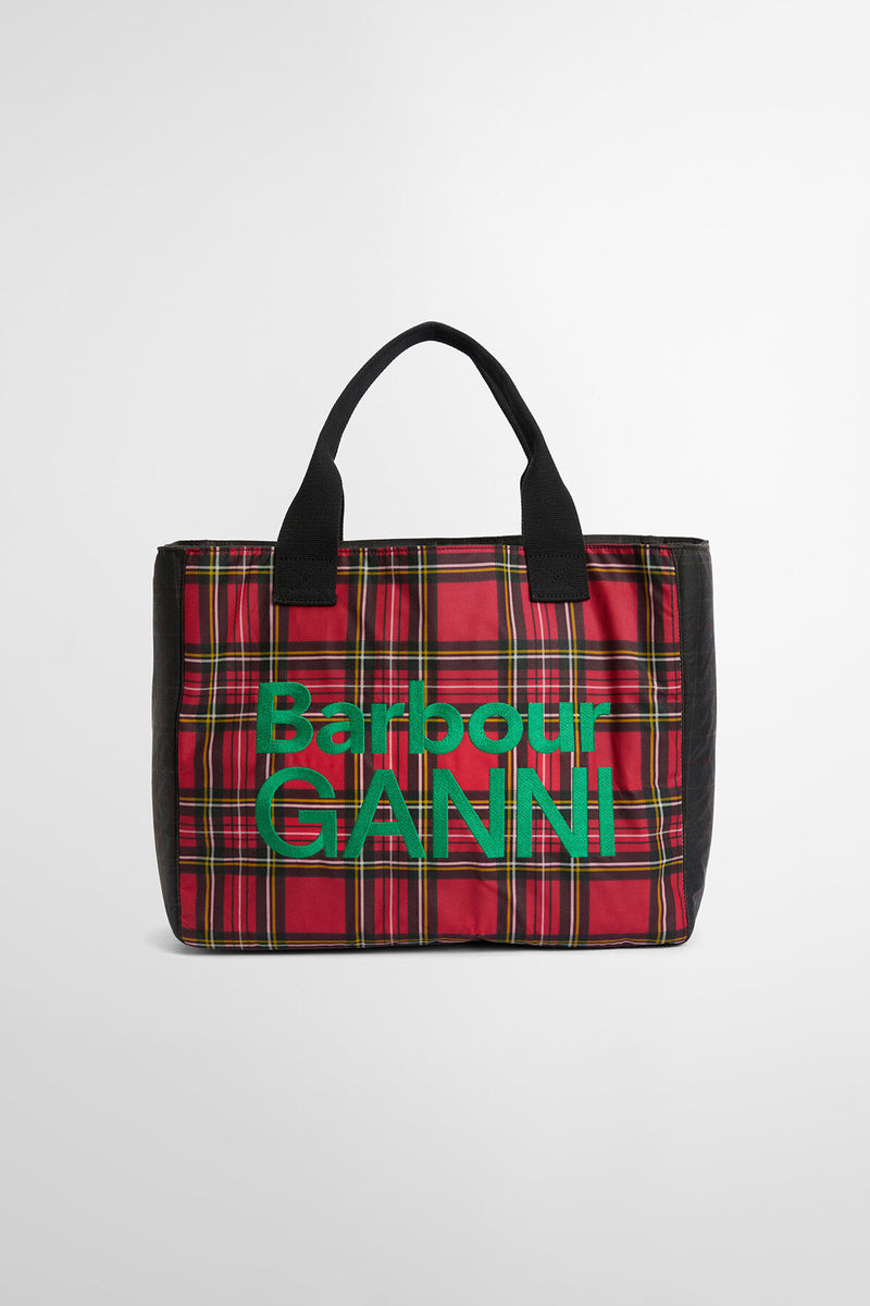 Barbour x GANNI Waxed Tote Bag