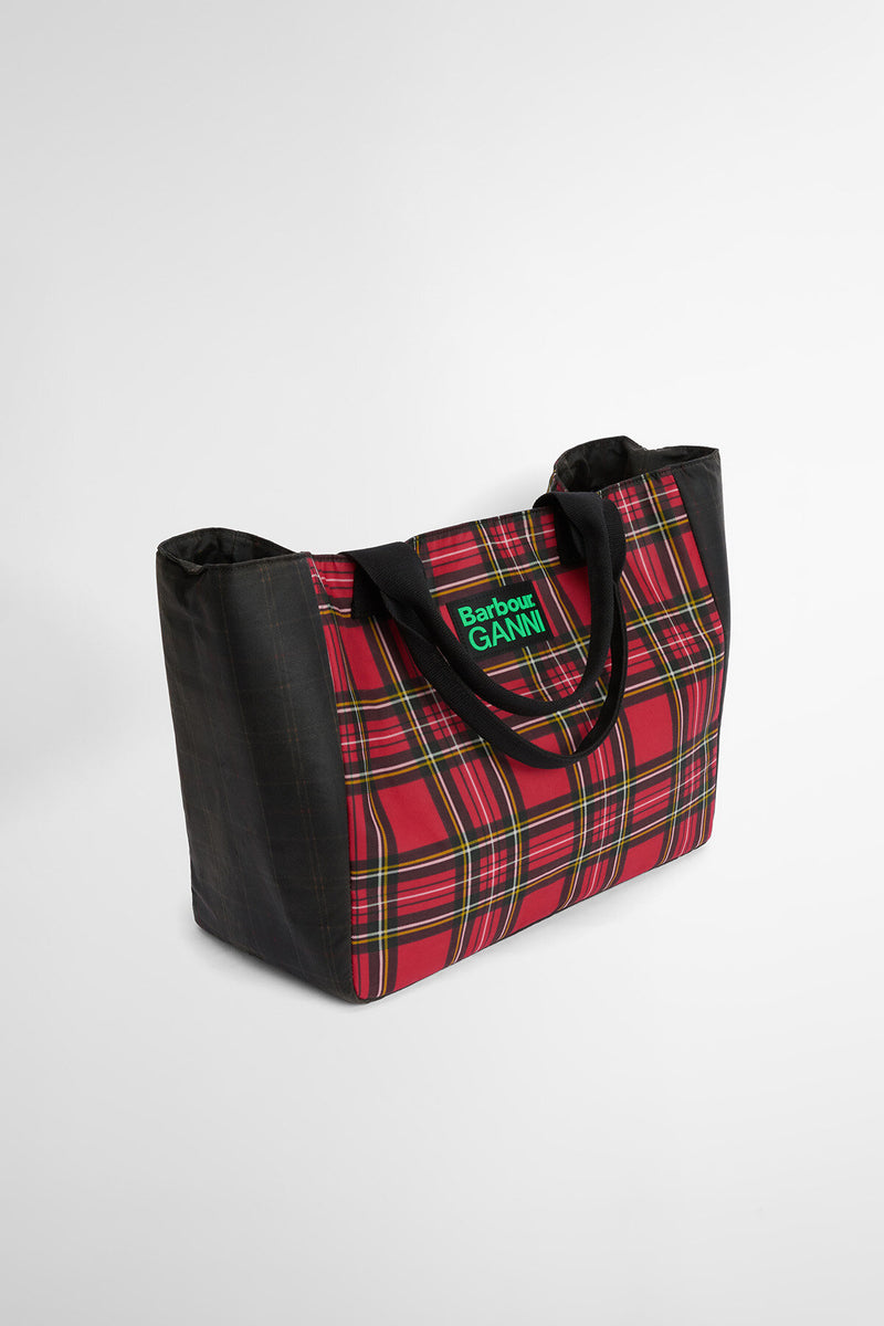 Barbour x GANNI Waxed Tote Bag