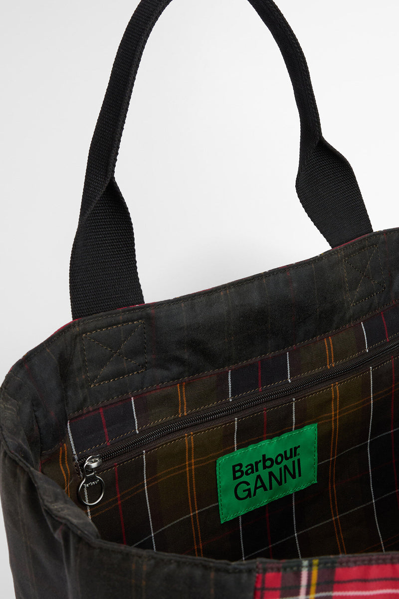 Barbour x GANNI Waxed Tote Bag