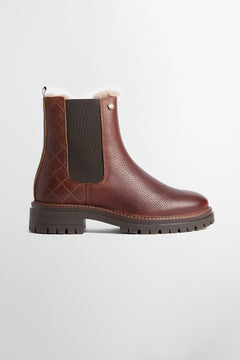 Evie Faux-Fur Trimmed Chelsea Boots