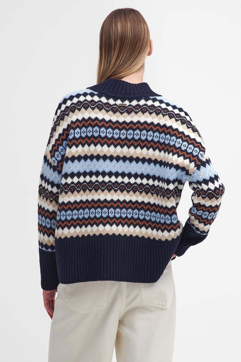 Maglione a collo alto Larisa Fair Isle