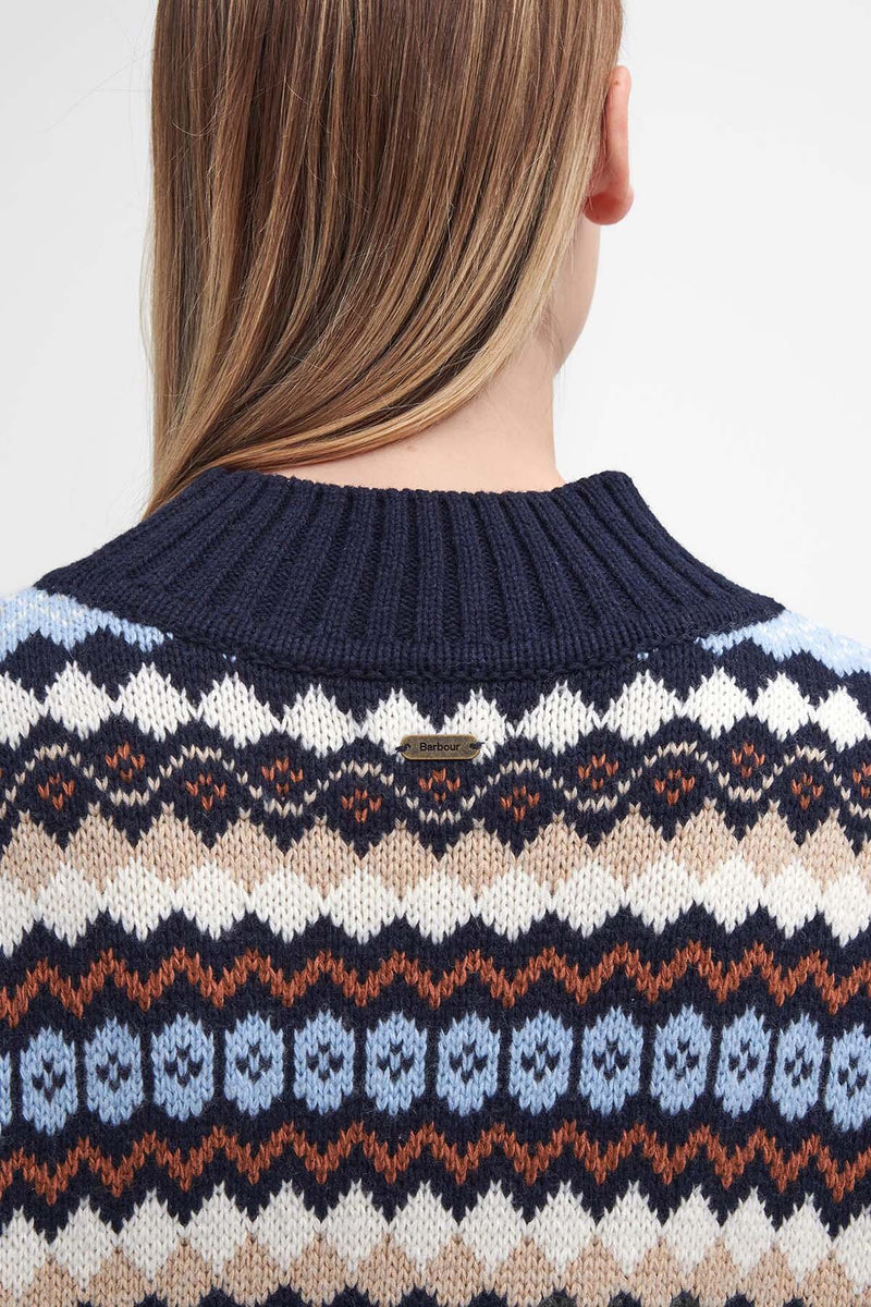 Maglione a collo alto Larisa Fair Isle