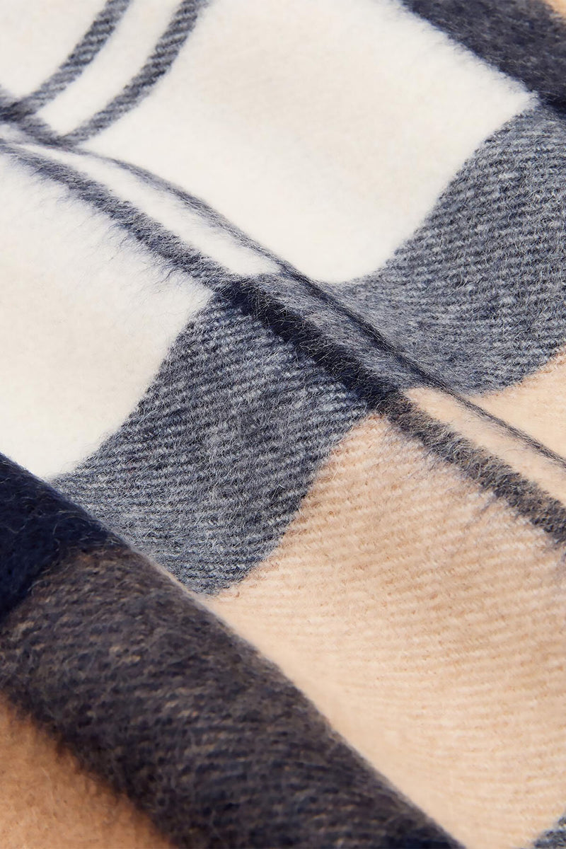 Sciarpa in cashmere con motivo tartan