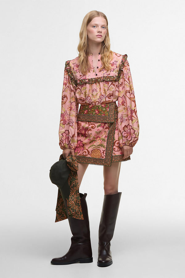 Barbour x FARM Rio Cami Long-Sleeved Blouse