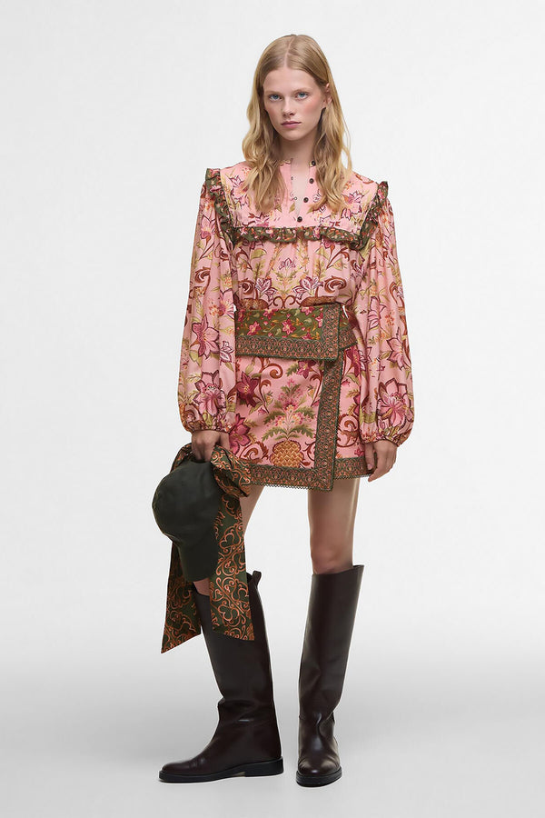 Mini gonna Thais Barbour x FARM Rio